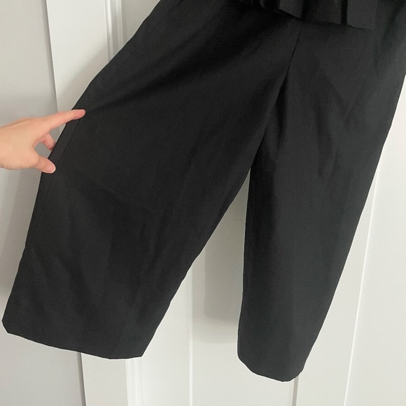 Totokaelo Jak Jumpsuit Black Wool Blend Wide Leg Sleeveless - XXS - Picture 4 of 7